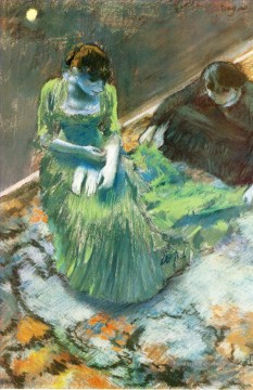  1892 Galerie - avant le rideau appel 1892 Edgar Degas